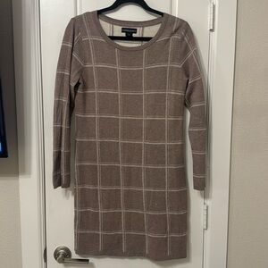 Cynthia Rowley Plaid Sweater Dress Size Medium
